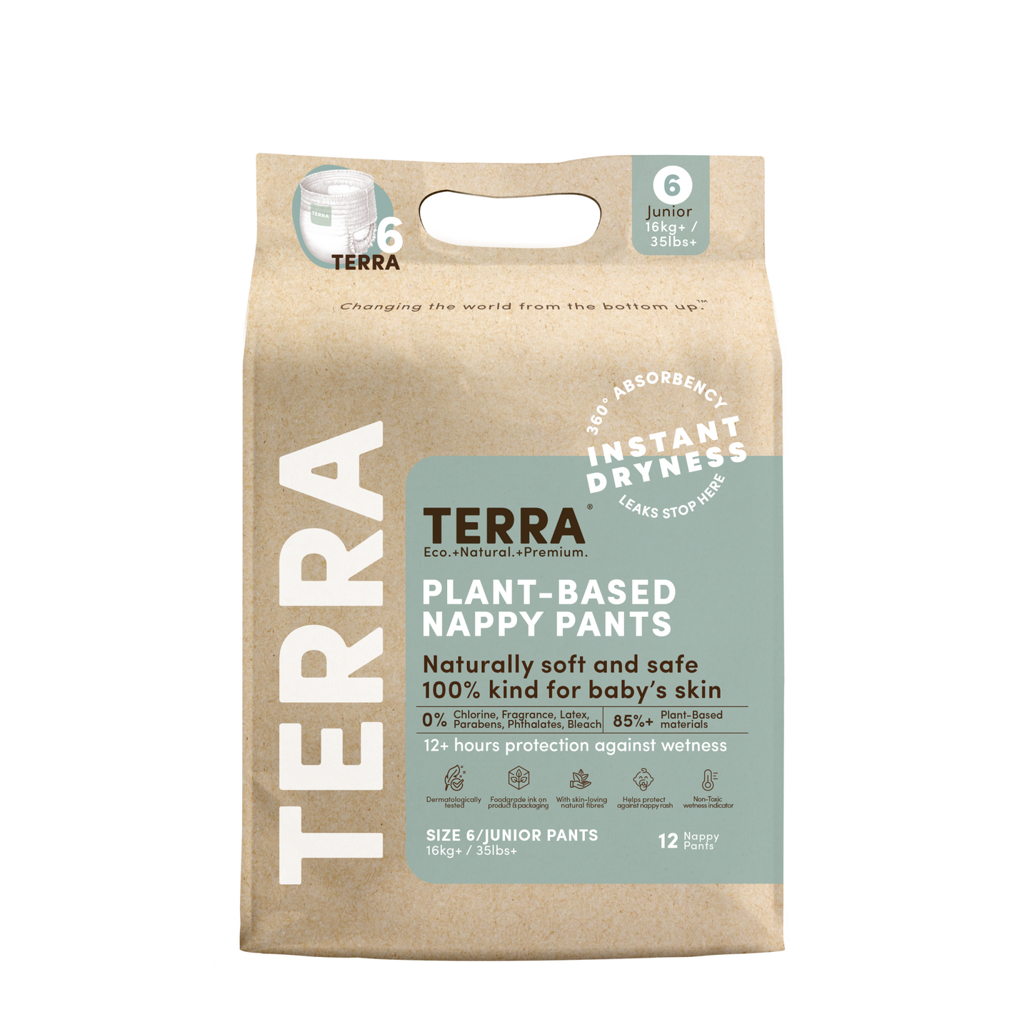 Junior 16kg+ Eco Nappy Pants 12's (8*12s)