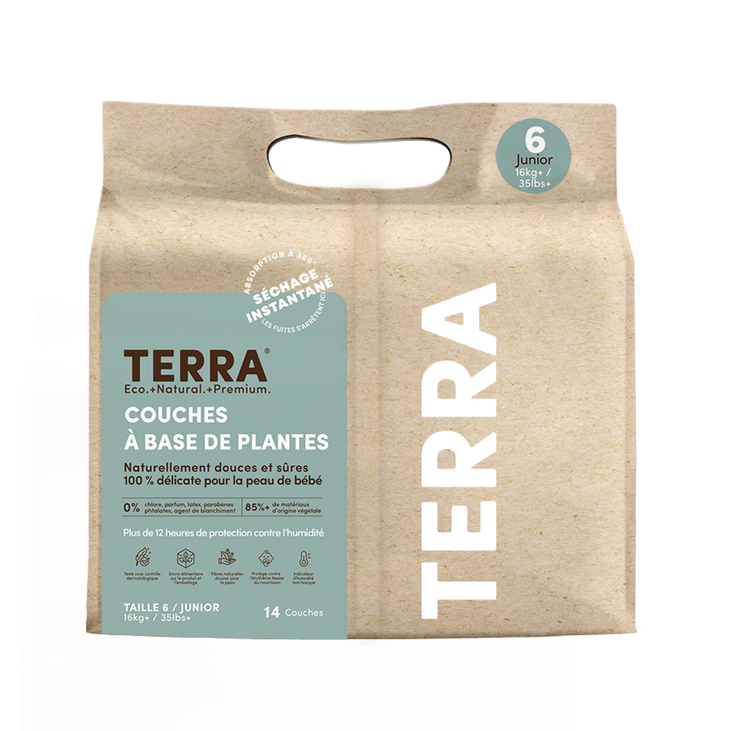 Junior 16kg+ Eco Nappies 14's (8*14s)