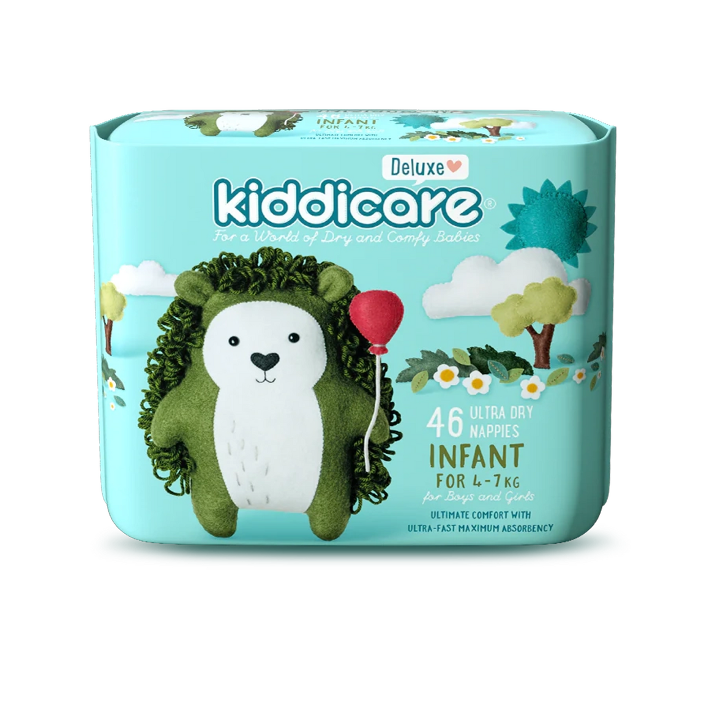 Infant 4-7kg Unisex Nappies 46s (4*46s)