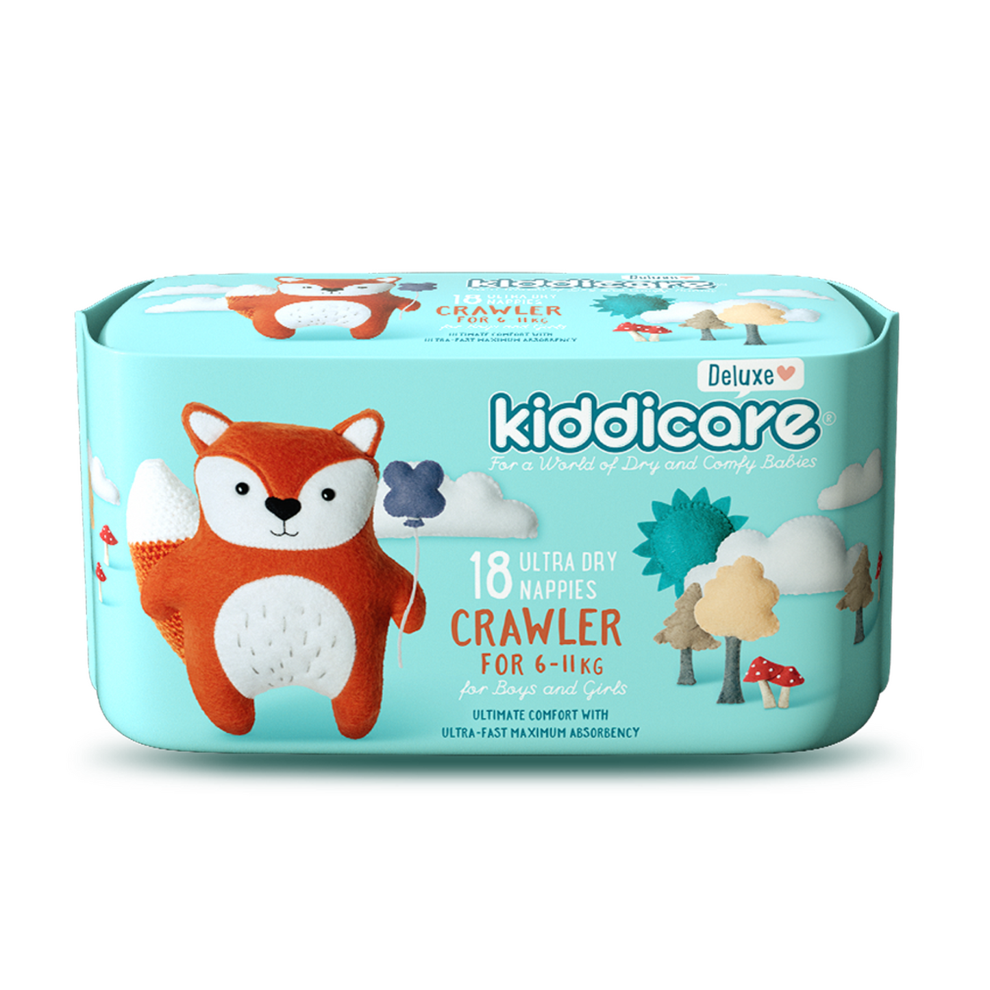 Crawler 6-11kg Unisex Nappies 18s (8*18s)