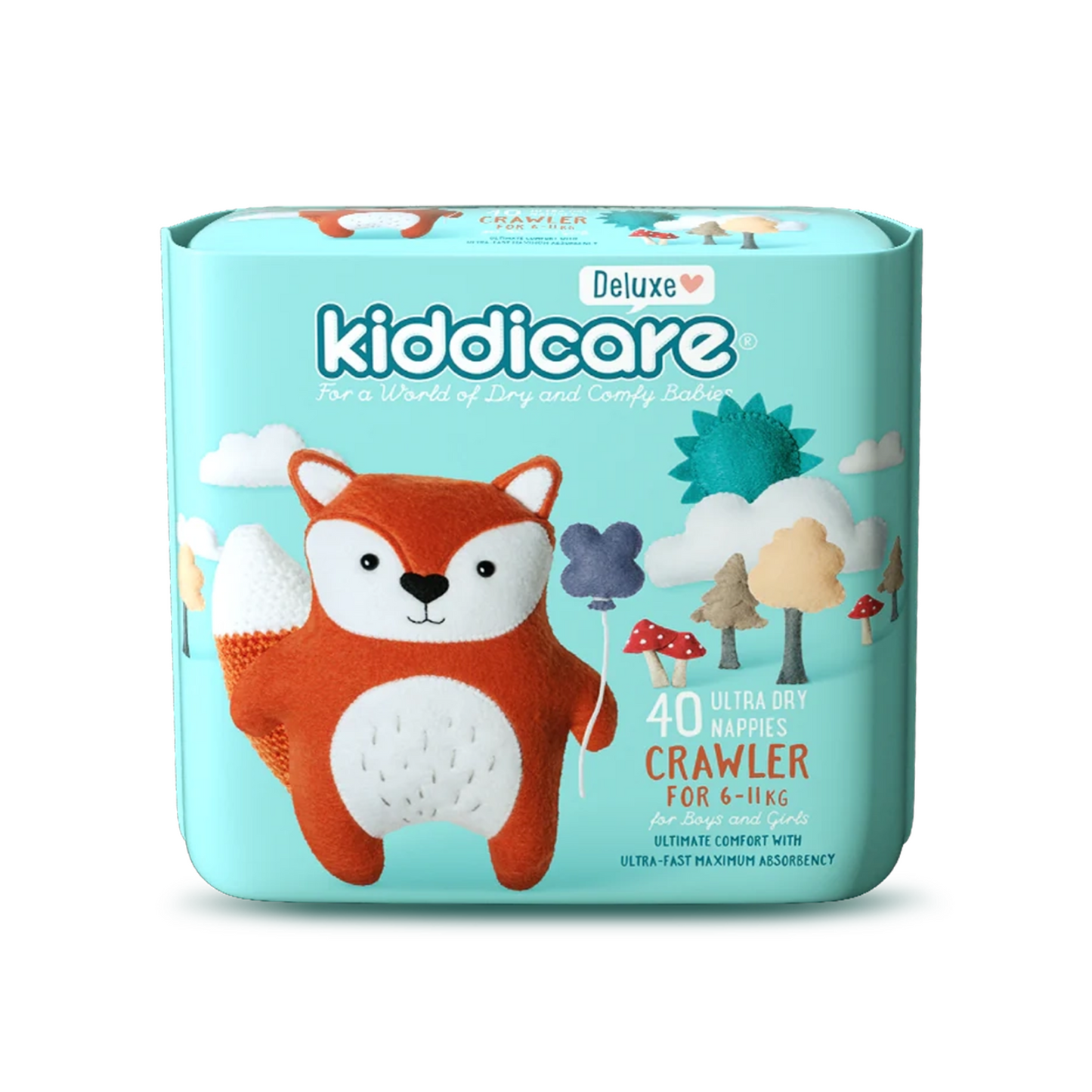 Crawler 6-11kg Unisex Nappies 40s (4*40s)