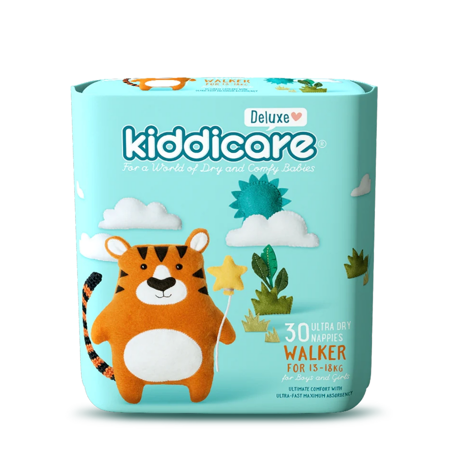 Walker 13-18kg Unisex Nappies 30s (4*30s)