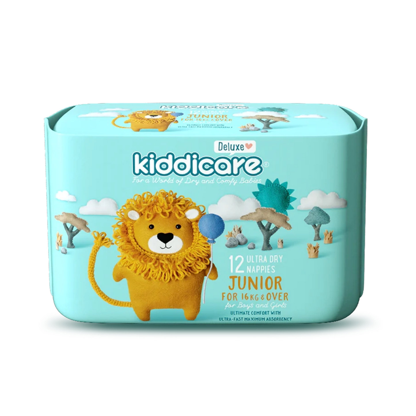 Junior 16kg+ Unisex Nappies 12s (8*12s)