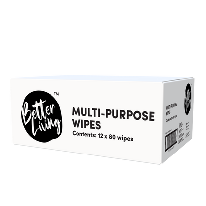 Multi-purpose Antibacterial Wipes - Lemon 80s Value Pack(12*80s)