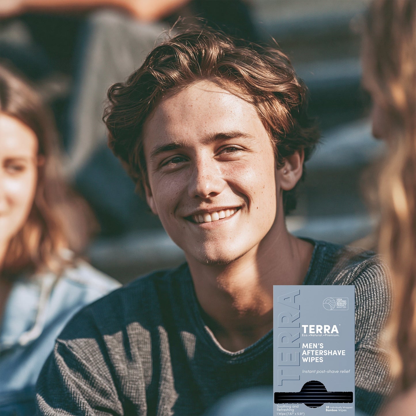 Terra Men's Aftershave Wipes 30s x 6 Carton Pack