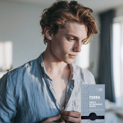 Terra Men's Aftershave Wipes 30s x 6 Carton Pack