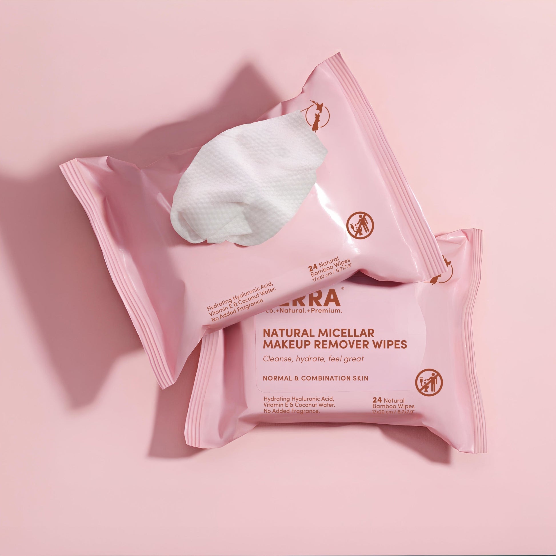 Micellar Makeup Remover Wipes - Normal & Combination Skin TERRA
