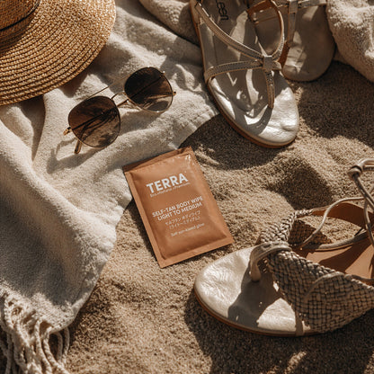 Terra Self-Tan Body Wipes (Light to Medium) 15s x 6 Carton Pack