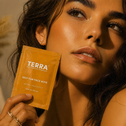 Terra Self-Tan Face Wipes 15s x 6 Carton Pack