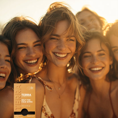 Terra Self-Tan Face Wipes 15s x 6 Carton Pack