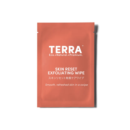 Terra Skin Reset Exfoliating Wipes 30s x 6 Carton Pack
