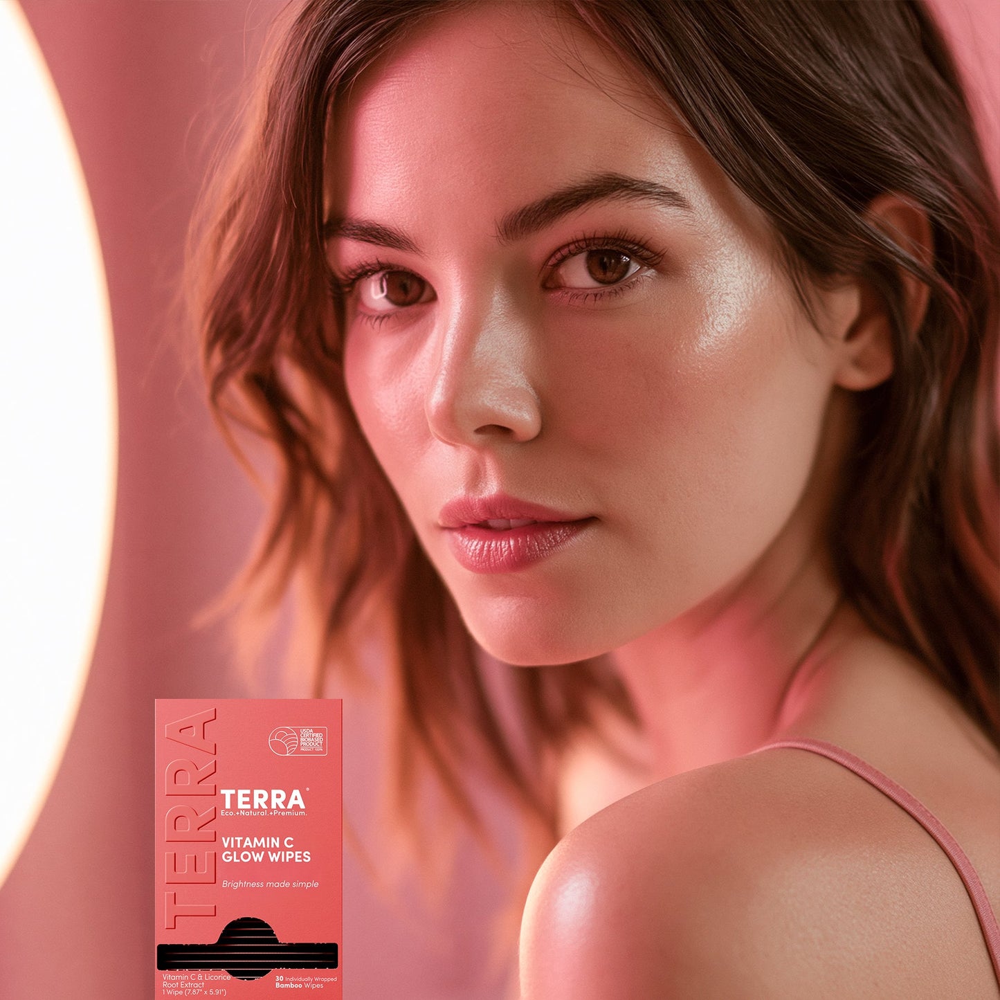 Terra Vitamin C Glow Wipes 30s x 6 Carton Pack